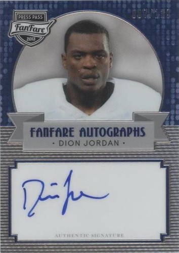 2013 Press Pass Fanfare Dion Jordan #FF-DJ