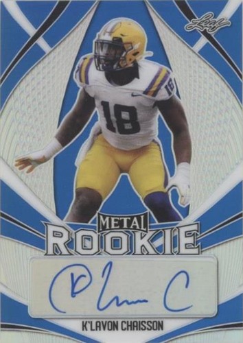 2020 Leaf Metal Rookie Autographs K'Lavon Chaisson #MR-KLC