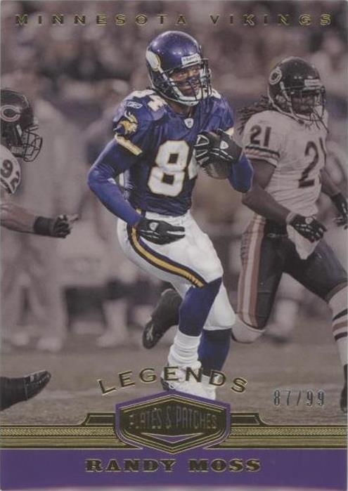 2019 Panini Plates & Patches Randy Moss #128