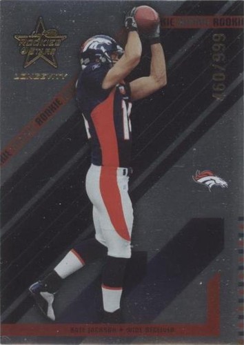 2004 Leaf Rookies & Stars Longevity Nate Jackson #128