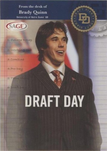 2007 SAGE Hit Brady Quinn #BQ-6