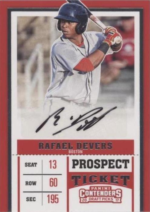 Selecciones del draft de Panini Contenders 2017 - Rafael Devers #21
