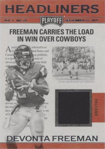 2016 Panini Playoff Devonta Freeman #HL-DF