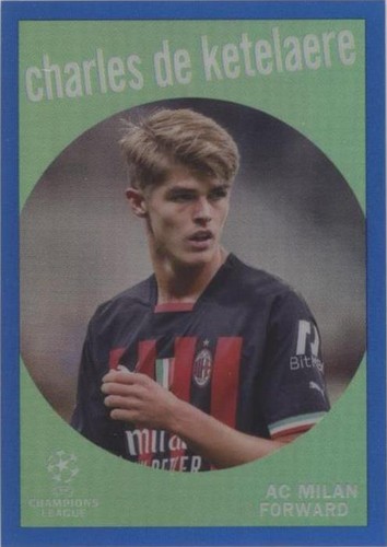 2022-23 Topps Chrome CHARLES DE KETELAERE #90 Aqua Wave Refractor