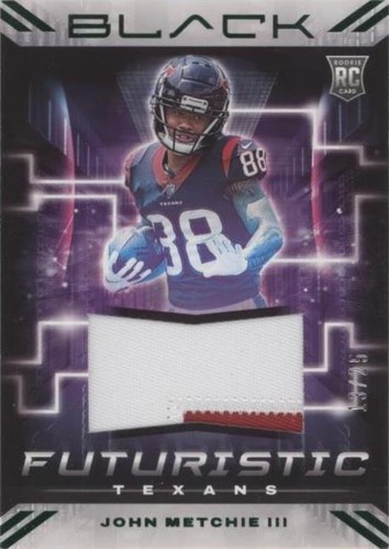 2022 Panini Black John Metchie III #FUT-JME