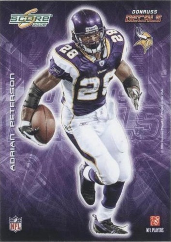 2008 Score Adrian Peterson #24