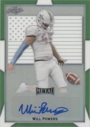 2019 Leaf Metal U.S. Army All-American Bowl Will Powers #BA-WP1