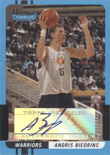 2004-05 Bowman Signature - Andris Biedrins #88