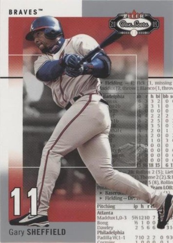 2003 Fleer Box Score - Gary Sheffield #35