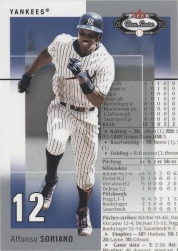 2003 Fleer Box Score - Alfonso Soriano #97