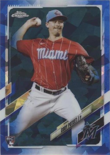 2021 Topps Chrome Update Series Sapphire Edition - Cody Poteet #US108