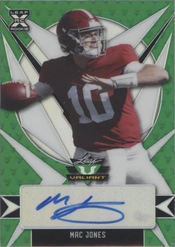 2021 Leaf Valiant Mac Jones #BA-MJ1