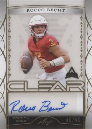 2022 Leaf Trinity Rocco Becht #CA-RB1