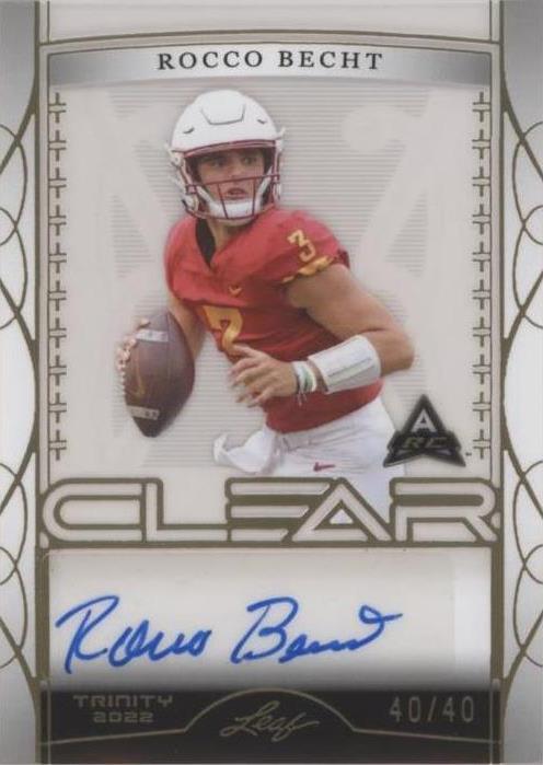 2022 Leaf Trinity Rocco Becht #CA-RB1