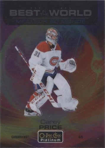 2020-21 O-Pee-Chee Platinum - Carey Price #BW-10