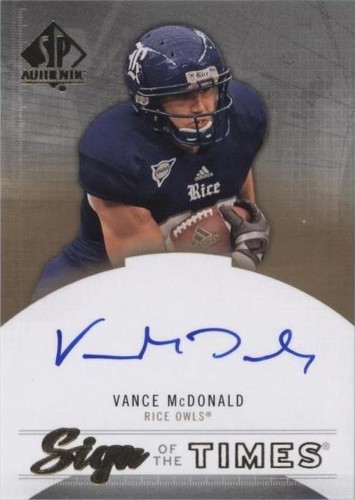 2013 SP Authentic Vance McDonald #ST-VM
