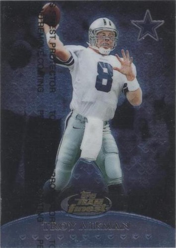 1999 Topps Finest Troy Aikman #T10