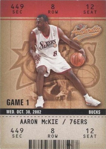2002-03 Fleer Authentix - Aaron McKie #59
