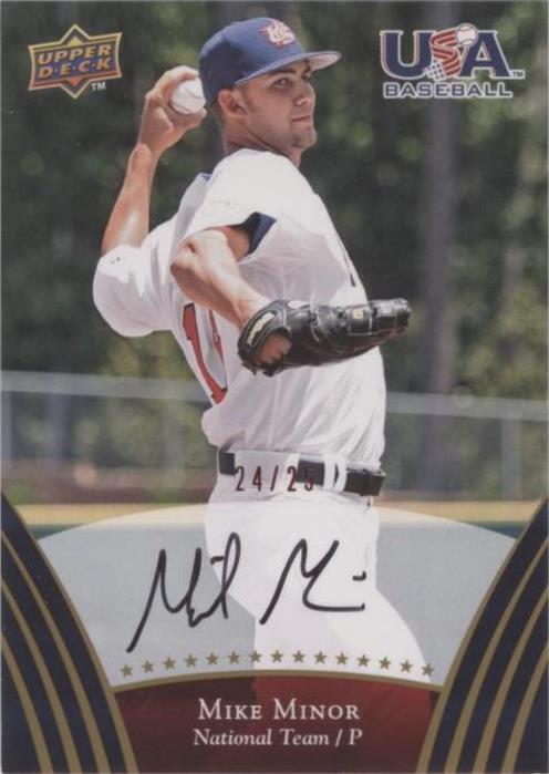 Equipos de béisbol de Estados Unidos Upper Deck 2008 - Mike Minor #74