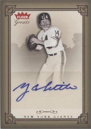 2004 Fleer Greats Y.A. Tittle #GBA-YT