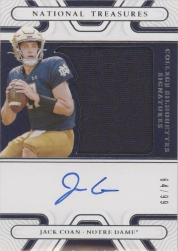 2022 Panini National Treasures Collegiate Jack Coan #SS-JCO