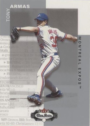 2002 Fleer Box Score - Tony Armas #24