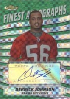 2005 Topps Finest Derrick Johnson #FA-DJ