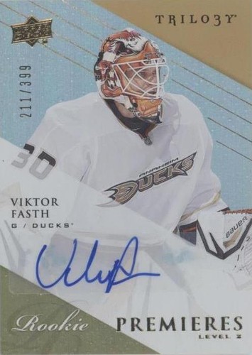2013-14 Upper Deck Trilogy - Viktor Fasth #165