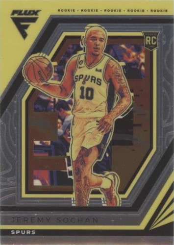 2022-23 Panini Flux Freshman Year Jeremy Sochan Rookie San
