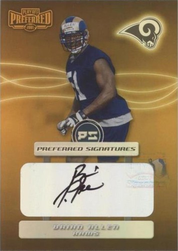 2001 Playoff Preferred Brian Allen #105