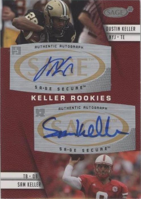 2008 SAGE Squared Dustin Keller Sam Keller #A-22