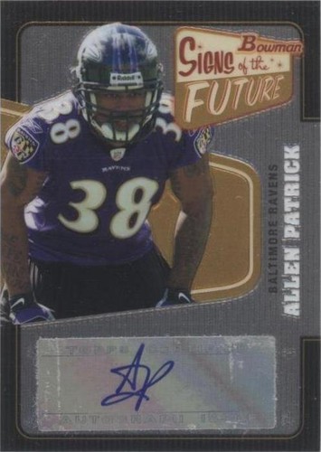 2008 Bowman Allen Patrick #SF-AP