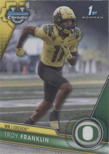 2023 Bowman University Chrome Troy Franklin #112