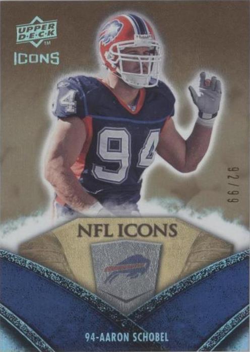 2008 Upper Deck Icons Aaron Schobel #NFL2