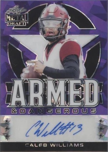 2022 Leaf Metal Draft Caleb Williams #AD-CW1