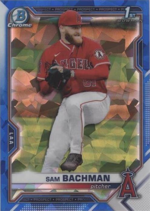 2021 Bowman Chrome Draft Sapphire Edition - Sam Bachman #BDC-196