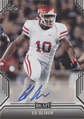 2019 Leaf Draft Ed Oliver #BA-EO1