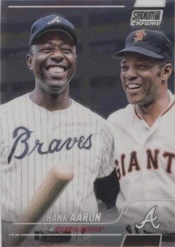 2022 Topps Stadium Club Chrome - Hank Aaron #218