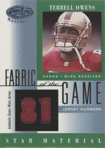 2001 Leaf Certified Materials Terrell Owens #FG-106