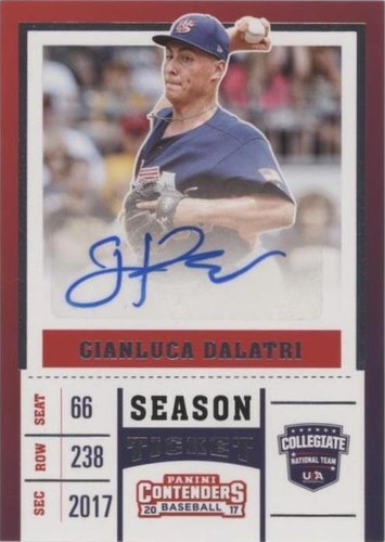 2017 Panini Elite Extra Edition - Gianluca Dalatri #USAT-GD