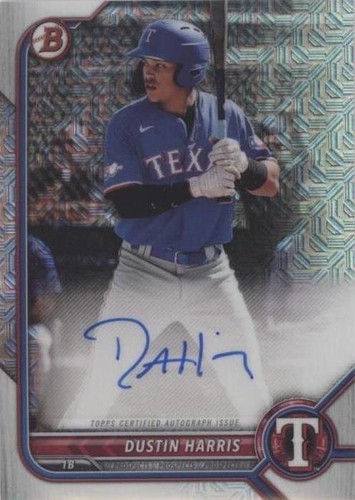 2022 Bowman Chrome - Dustin Harris #BCMA-DH