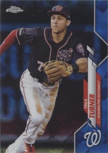 2020 Topps Chrome Sapphire Edition - Trea Turner #214