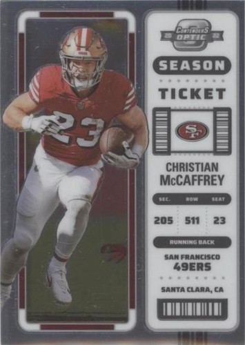 2022 Panini Contenders Optic Christian McCaffrey #8