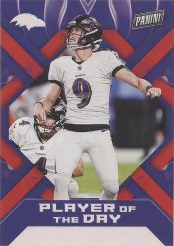 2022 Panini Player of the Day Justin Tucker #50