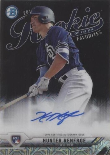 2017 Bowman - Hunter Renfroe #ROYFA-HR