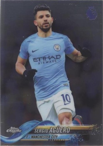 2018-19 Topps Chrome Premier League Sergio Aguero #55