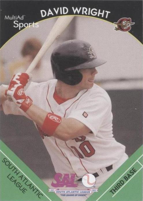 MultiAd Sports South Atlantic League Top Prospects 2002 - David Wright #32