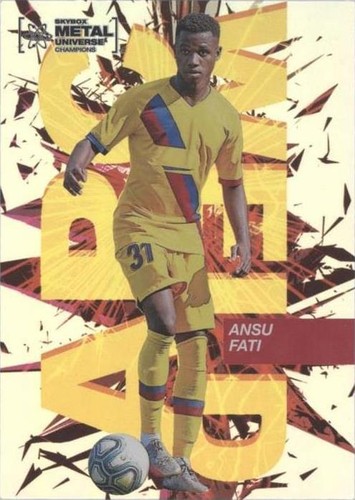 2021 Skybox Metal Universe Champions Ansu Fati #AW-3