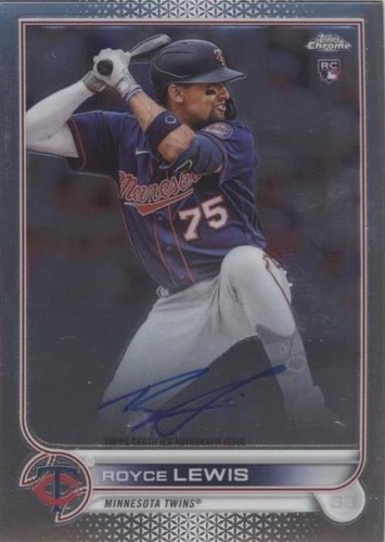 2022 Topps Chrome Update Royce Lewis X-FRACTOR AUTO RC #/125