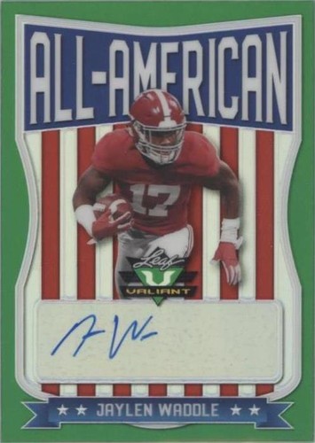 2021 Leaf Valiant Jaylen Waddle #AA-JW1